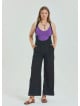 Zipper Detailed Pocket Black Womens Bohemian Jumpsuit 4674